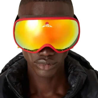 Skibriller med rød og oransje fargegradient