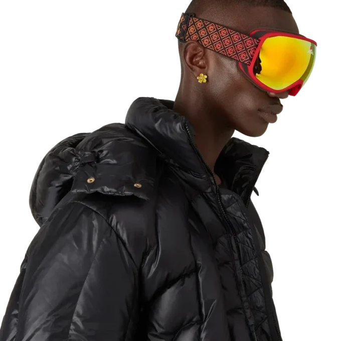 Skibriller med rød og oransje fargegradient Skibriller med rød og oransje fargegradient