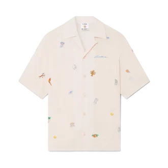 Skjorte med brodert motiv