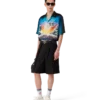 Skreddersydde shorts i plissert ull