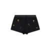Skreddersydde shorts i ull med brodert motiv