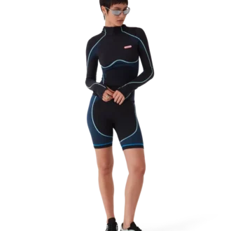 Sømløs langermet topp med hette