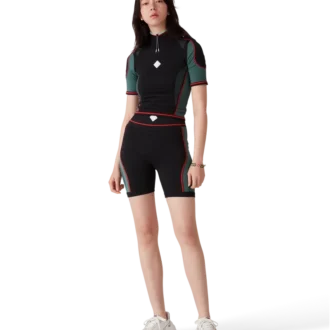 Sømløs skjorte med halv glidelås