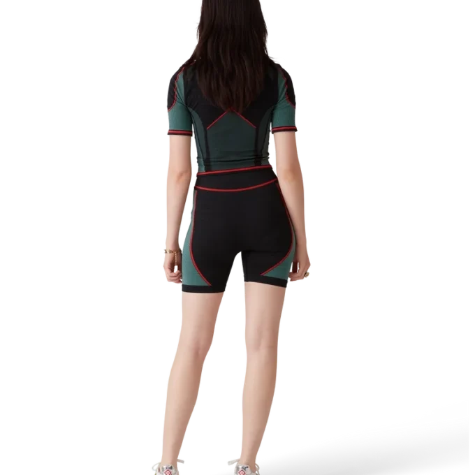 Sømløs skjorte med halv glidelås