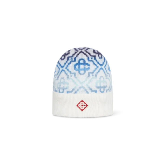 Space Dye Monogram Merino Beanie