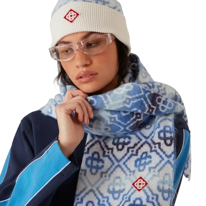 Space Dye Monogram-skjerf