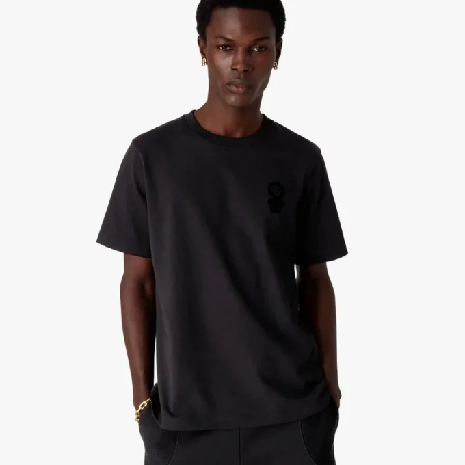 Squash-logo-flokket kortærmet Shorts-T-skjorte