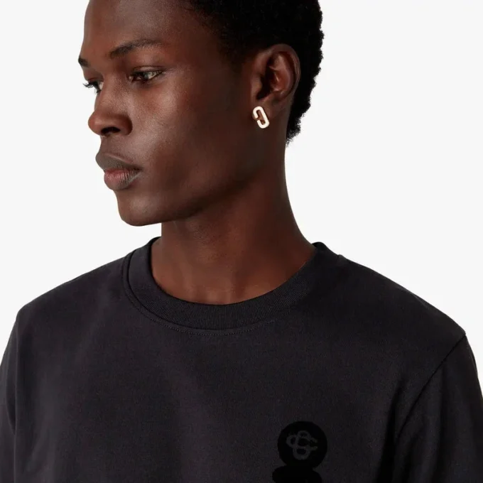 Squash-logo-flokket kortærmet Shorts-T-skjorte