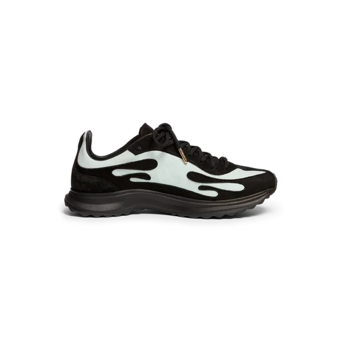 Stade-sneakers for menn i svart og mint