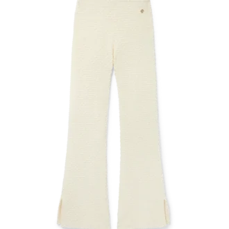 Strikkede bukser med struktur