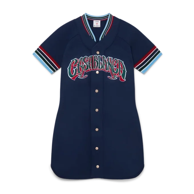 Strikket baseballkjole