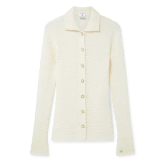 Strikket skjorte med struktur