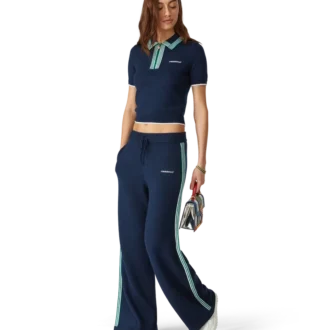 Strikket tennis-pique-skjorte