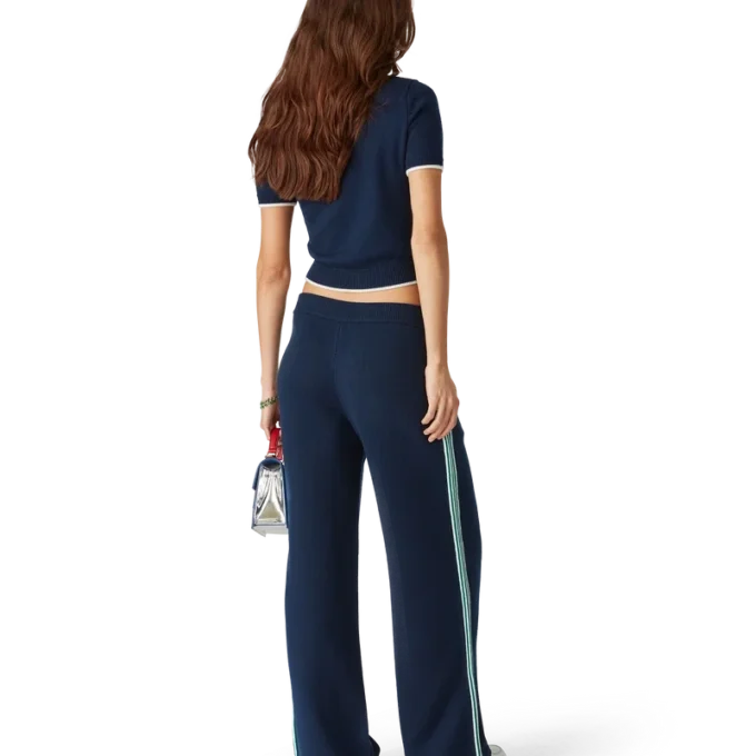 Strikket tennis-pique-skjorte