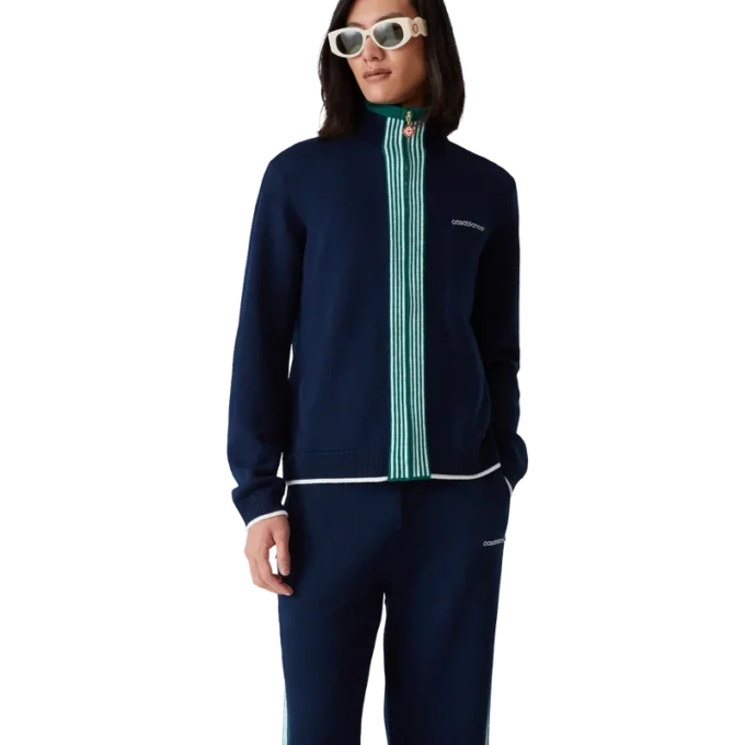 Strikket tennisjakke