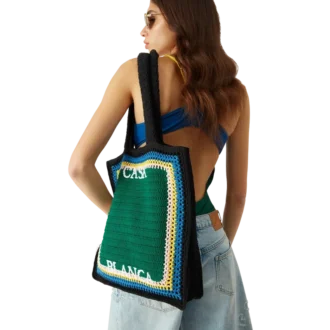 Stripe Crochet Bag