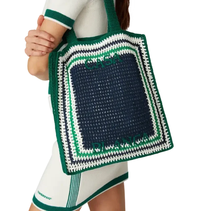 Stripe Crochet Bag