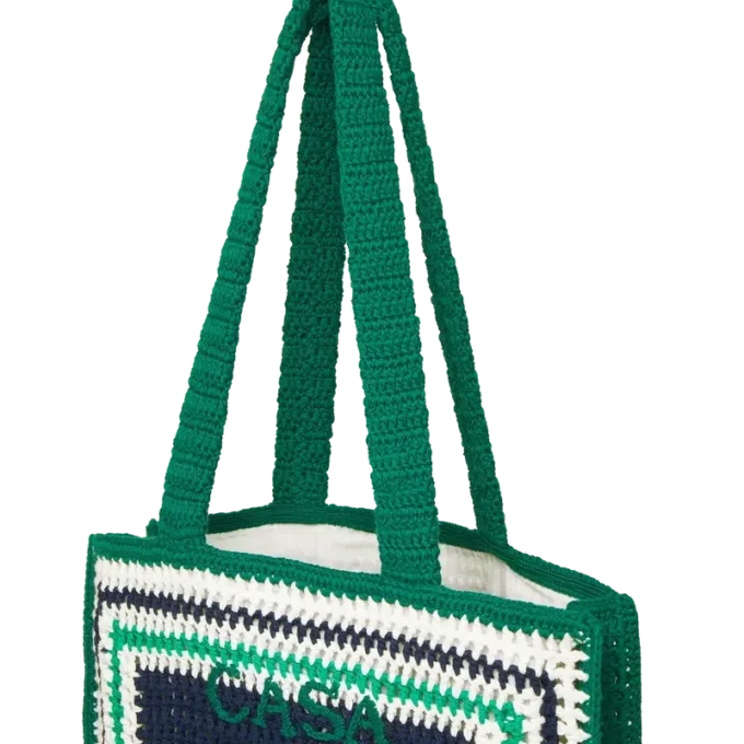 Stripe Crochet Bag