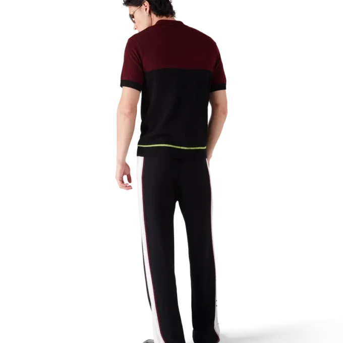 Stripe Merino Knit Pique-skjorte