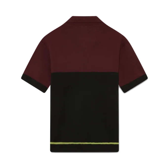 Stripe Merino Knit Pique-skjorte