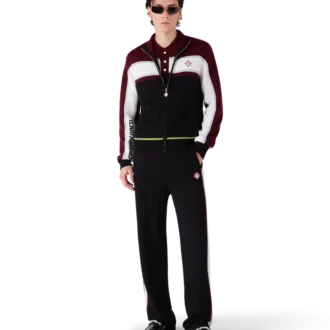 Stripe Merino Knit Track Jacket