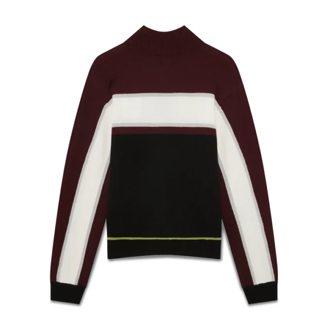 Stripe Merino Knit Track Jacket