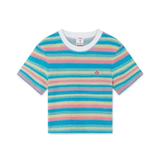 Stripe Towelling Top