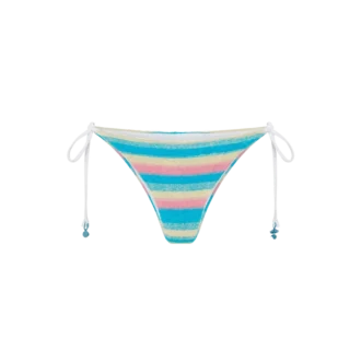 Stripet bikinibukse i frotté
