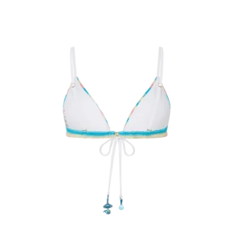 Stripet bikinitopp i frotté Stripet bikinitopp i frotté