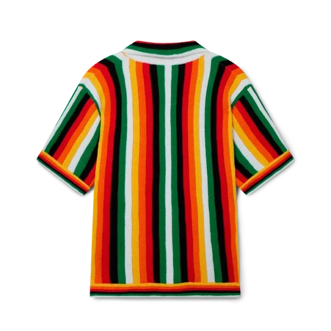 Stripet frottéskjorte