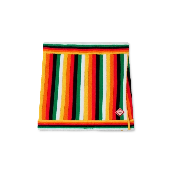 Stripet frottéskjørt