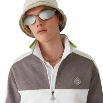 Stripet heklet lue Stripet heklet lue