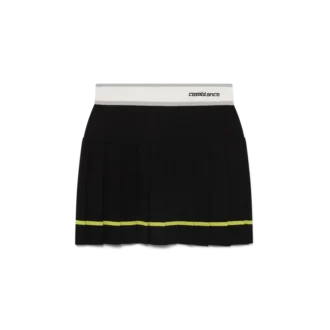 Stripet plissert skjørt