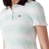 Stripet polo med rynk