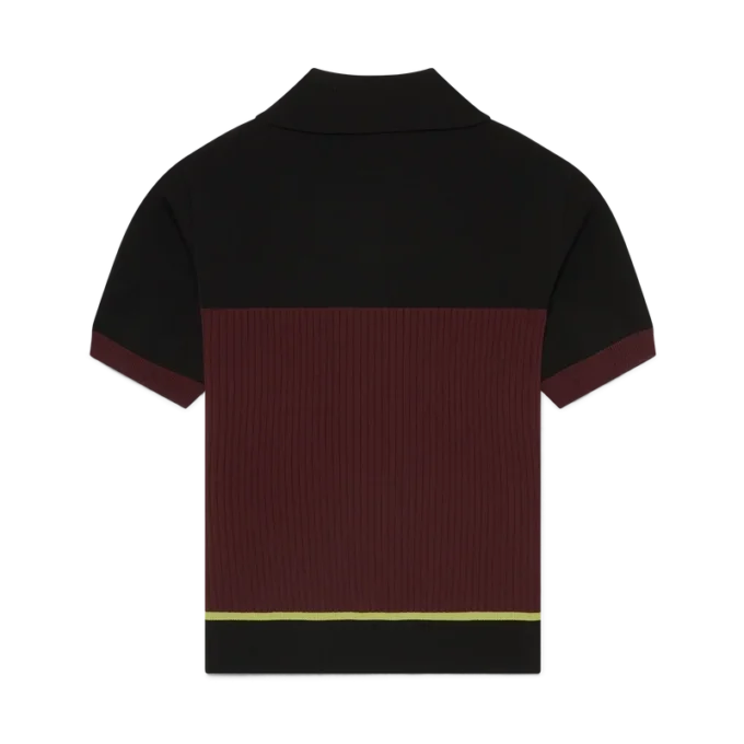 Stripet shorts-skjorte med korte ermer