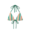 Stripet string-bikinitopp