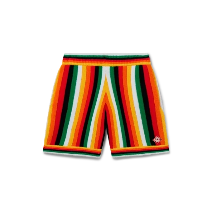 Stripete frottéshorts Stripete frottéshorts