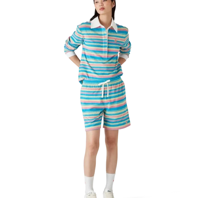 Stripete frottéshorts Stripete frottéshorts