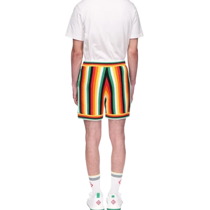 Stripete frottéshorts Stripete frottéshorts
