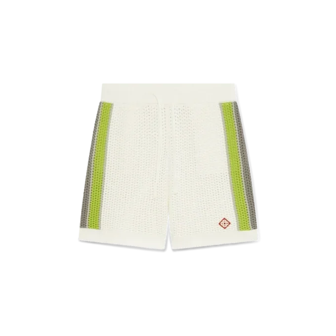 Stripete heklede shorts