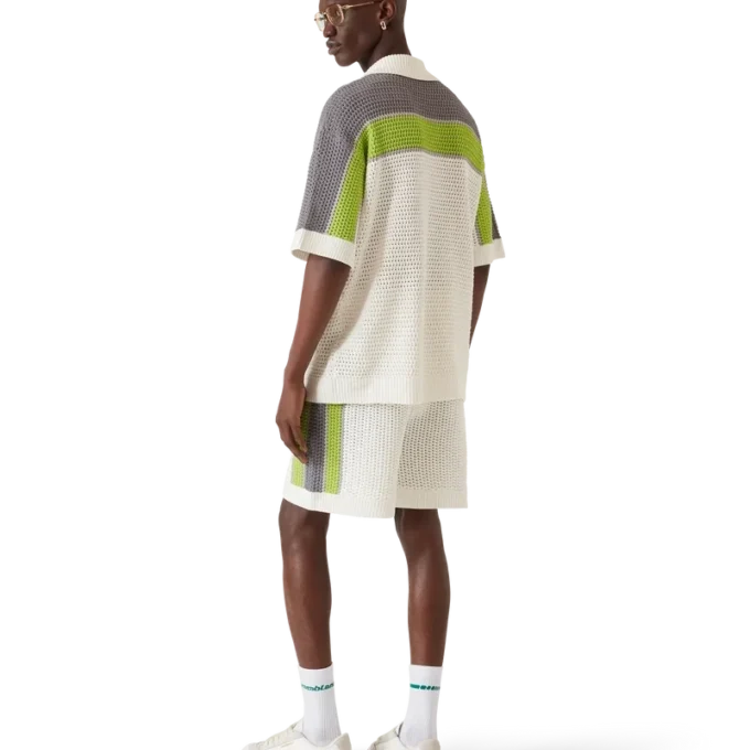 Stripete heklede shorts