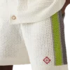 Stripete heklede shorts