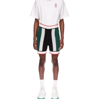 Stripete mesh-shorts