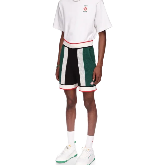 Stripete mesh-shorts Stripete mesh-shorts