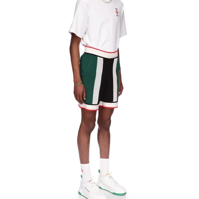 Stripete mesh-shorts Stripete mesh-shorts
