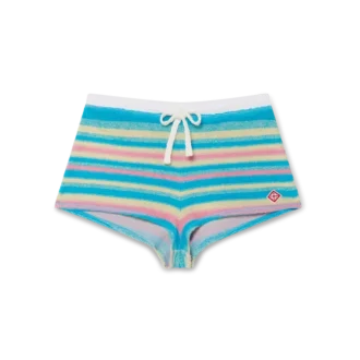 Stripete minishorts i frotté