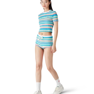 Stripete minishorts i frotté