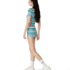 Stripete minishorts i frotté