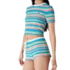 Stripete minishorts i frotté