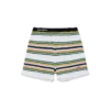 Stripete shorts med rynk